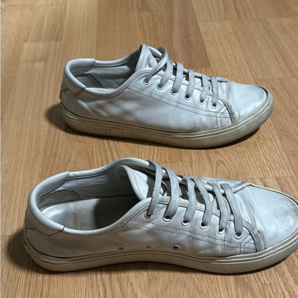 Saint Laurent Size 39 White Malibu Sneaker - Picture 5 of 7
